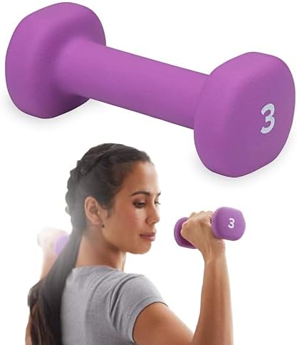 Gaiam Dumbbell Hand Weight (Sold in Singles) - Neoprene Coated Exercise & Fitness Dumbbell for Home Gym Workouts and Strength Training - Free Weights for Women and Men