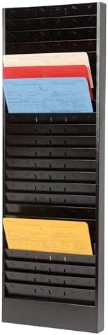 CHAMP Repair Order Rack, 18-Pocket Wall Mount Organizer, Gray