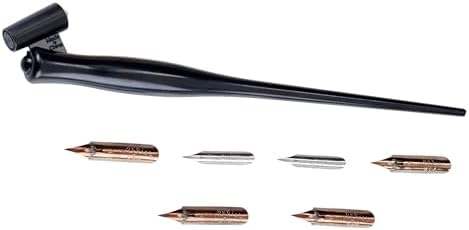 Speedball C-Series Lettering Pen Set, Left-handed - 1 Penholder w/ 6 Nibs