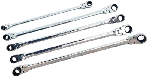 ATD Tools 99650 XL Ratcheting Wrench Set with 10 Metric Sizes - 5 Piece