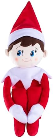 The Elf on the Shelf Plushee Pals 27-Inch Boy Scout Elf Plush Blue Eyes | Soft, huggable 27-inch Scout Elf plush for cuddling