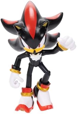 Sonic the Hedgehog 4-inch Shadow Action Figure with Star Spring Accessory. Ages 3+ (Officially licensed by Sega)