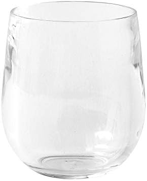 Caspari Acrylic 12oz Tumbler Glass in Cobalt - Set of 4