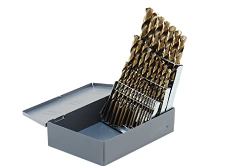 Shars 1/16-1/2", A-Z, #1-#60 M35 Cobalt Jobber Drill Set (115 PCS) 404-2203C L