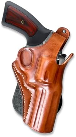 Masc Premium Leather OWB Paddle Holster for with Thumb Break Fits, GP-100 4.2-inch, Brown #1033#
