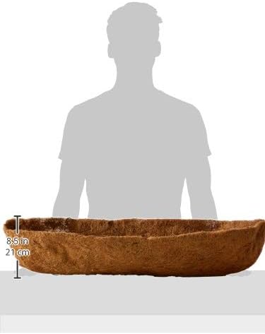 Bosmere F919 Pre-Formed Coco Liner with Soil Moist – 30-Inch Replacement Liner for Window Boxes & Hanging Baskets