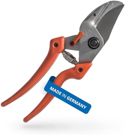 Original LÖWE Profi Anvil Prunner Garden Tools 8.107 with Bypass Geometry | Robust & Sharp Hedge Trimmer | Use as Pruners, Garden Shears, Handheld
