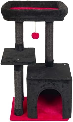 Cute Cat Tree Kitten Cat Tower Condo Cat Furniture Sisal Scratching Posts G