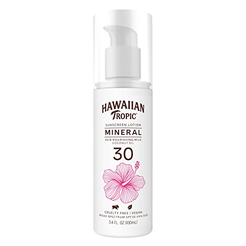 Hawaiian Tropic Mineral Sunscreen Lotion SPF 50, 3.4 Fl Oz