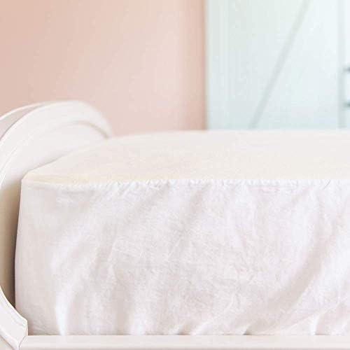 Naturepedic Organic Waterproof Mattress Protector Pad - Washable & Reusable Fitted Stretch Knit Mattress Cover - Highly Absorbent Bed Incontinence Pads - Breathable Cotton Protector for Full, 9"-16"