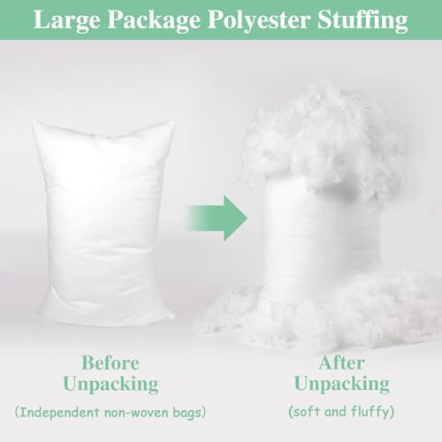 Premium Polyfill Stuffing for Stuffed Animals - Resilient Pillow Stuffing
