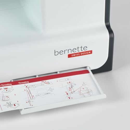 Bernette B33 Swiss-Designed Mechanical Sewing Machine | 15 Stitches, Semi‑Automatic Needle Threader, 5 mm Stitch Width, 2‑Step Presser Foot Lift