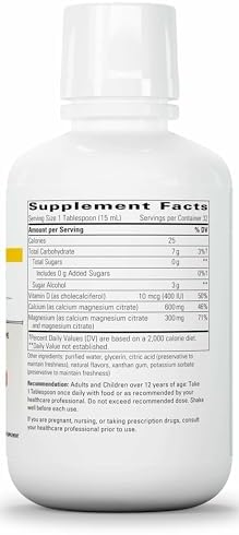 Integrative Therapeutics Liquid Calcium Magnesium 2:1 - Supplement for Bone Support* - Delicious Formula - Does Not Contain Sugar
