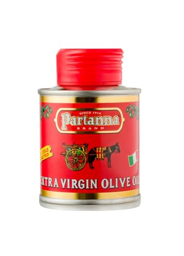 Partanna Robust Extra Virgin Olive Oil, 101 fl oz (3 L) Tin | Premium 100% Castelvetrano Oil, High Polyphenol, First Cold Pressed, Early Harvest in Sicily, Award Winning Italian EVOO