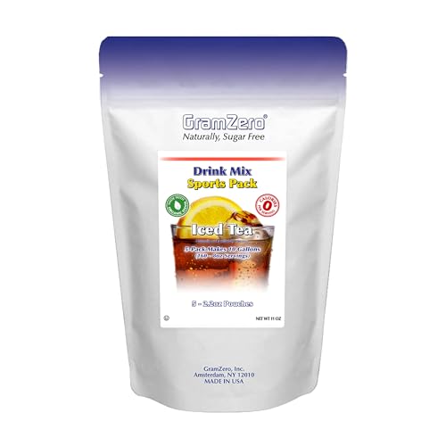 GramZero Grape Sugar Free Drink Mix Sports Pack, Great For Nutrition Club Loaded Teas, Zero Calorie, Stevia Sweetened