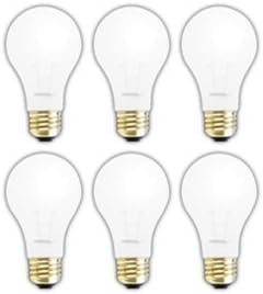 (6 Pack) SHATTERPROOF Light Bulb A19 100 WATT Incandescent Bulb Shatter Resistant Rough Service Light Bulb 100 WATTS A19 Shape