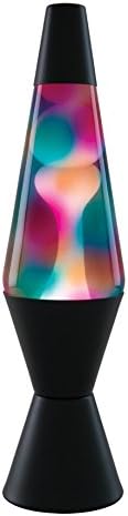 Schylling 2700 Black Base Lava Lamp with Graffiti Globe, 4" x 4" x 14.5"