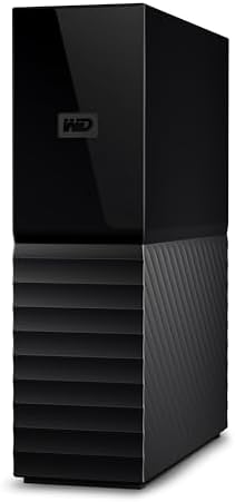 Western Digital 6TB My Book Desktop External Hard Drive, USB 3.0, External HDD with Password Protection and Auto Backup Software - WDBBGB0060HBK-NESN