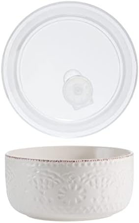 Pfaltzgraff Chateau Cream 16-Piece Stoneware Dinnerware Set, Service for 4, Off White