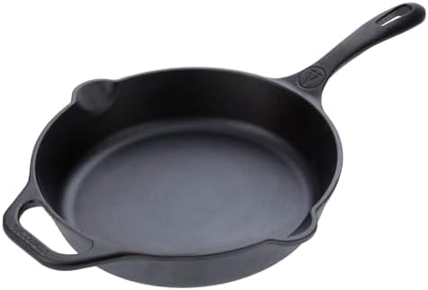 Victoria 10-Inch Cast Iron Skillet, Pre-Seasoned Cast-Iron Frying Pan with Long Handle, Made in Colombia | Pan with Long Handle, Made in Colombia
