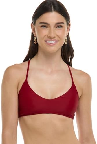 Body Glove Standard Smoothies Alani Solid Strappy Back Bikini Top for Women