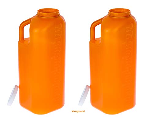 Medical 24-Hour 2 Urine Collection Bottle Containers | Urine Collections, Screw Top, Urinals, Men and Women, Unisex