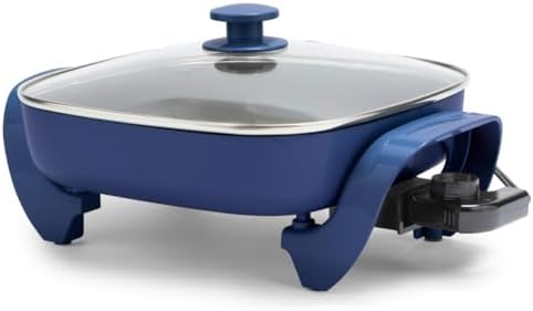 GreenLife 12" 5QT Electric Skillet, Turquoise