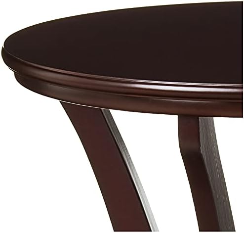 Frenchi Furniture Table, L 19.70 inch x W 19.70 inch x H 25.80 inch, Espresso