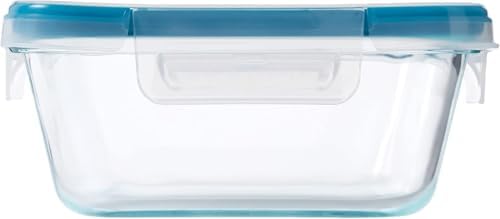 Snapware Glass Total Solutions (12-Pack) Food Storage Containers Set | Airtight & leakproof plastic locking BPA-free lids, freezer, dishwasher, microwave safe