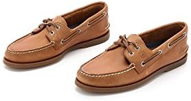 Sperry Men's Authentic Original 2-Eye Leather Boat Shoe, Sahara, 10.5