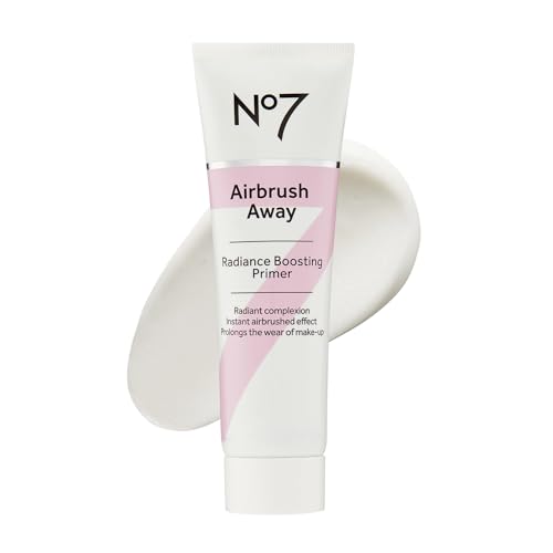 No7 Airbrush Away Radiance Boosting Foundation Primer, 30ml | Illuminating Formula, Dewy, Smooth & Radiant Skin