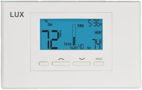 P521U Programmable 5-2 Day Thermostat for Home Use; 2 Heat, 1 Cool