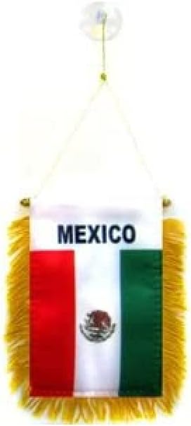 AZ FLAG Nicaragua Pennant 4x6 in 100D Polyester Suction Cup | Outdoor use Nicaraguan 15x10 cm triangular pennant stitched edges and reinforced finish