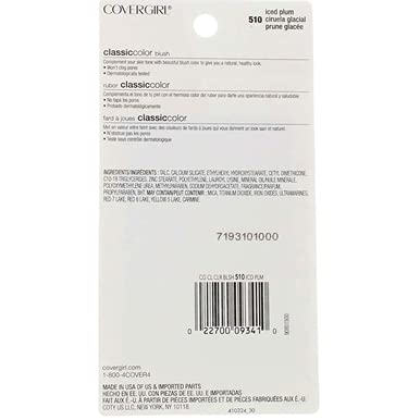 CoverGirl Classic Color Blush, Iced Plum [510], 0.3 oz (Pack of 3)