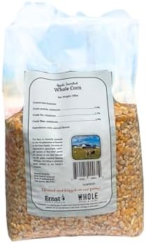 Ernst Grain & Livestock Whole Corn – Perfect Feed for Deer, Squirrels, Chickens, Ducks, Rabbits, Geese, and More! (46 Pound)