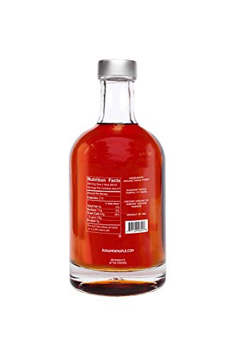 Runamok Maple Syrup Organic Sugarmaker's Cut - Grade A Vermont Maple Syrup, Amber Color, Rich Taste | Pure Maple Syrup & 100% Natural | Classic Breakfast & Pancake Syrup | 25.36 Fl Oz (750mL)