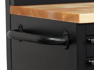 Detailed view of heavy-duty handles, designed for easy movement