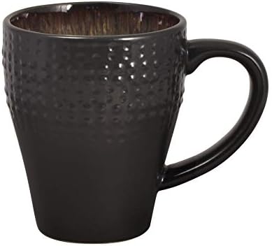 Pfaltzgraff Cambria 16-Piece Stoneware Dinnerware Set, Service for 4, Dark Brown