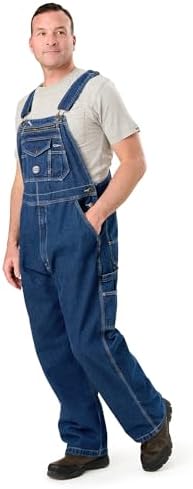 Berne Men's Heritage Unlined Washed Denim Bib Overall