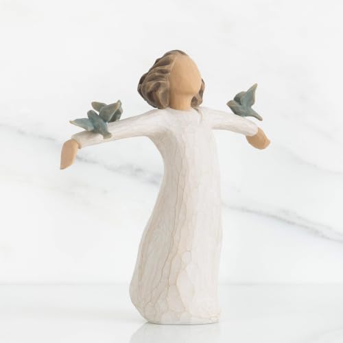 Willow Tree Happiness, Sculpted Hand-Painted Figure | Cast from a Susan Lordi Original Carving, Meaningful Keepsake Gift for Loved Ones, Display on Shelf, Table or Mantel