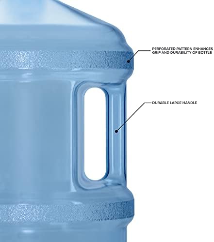Geo Sports Bottles Polycarbonate Plastic Reusable Water Bottle Container (3 Gallon)