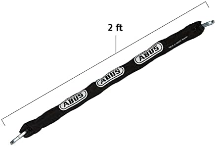 ABUS Hardened Steel 8KS 6 Foot x 5/16" Thick Square Security Chain | for Bikes, Containers, Trailers, ATV's, Motorcycles and Personal/Industrial Property