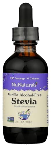NuNaturals Liquid Stevia Sweetener, Unflavored Alcohol-Free, 2oz