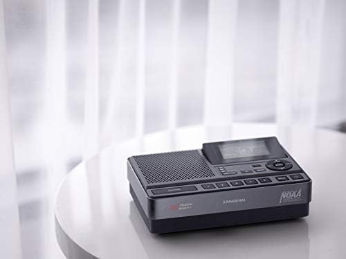 Sangean CL-100 NOAA, S.A.M.E and Public Alert Certified Weather Alert Table-Top Radio with AM/FM-RBDS, and EEPROM Back Up for Preset Stations