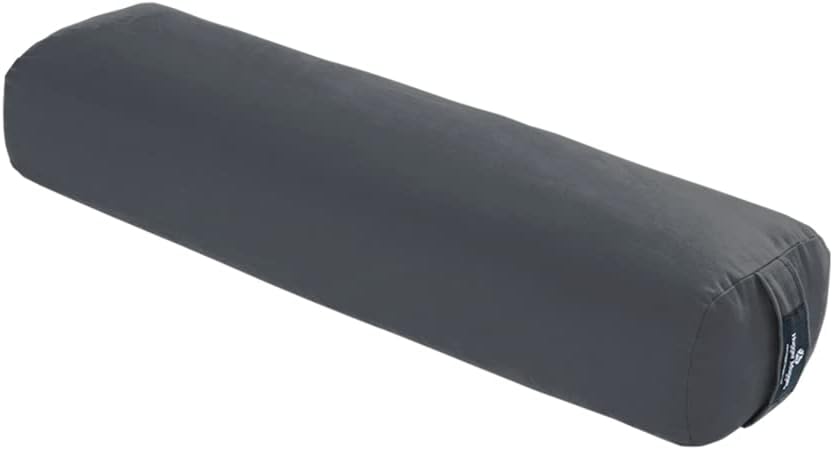 Hugger Mugger Junior Yoga Bolster - Narrower Profile, Very Firm, Great for Smaller Yogis, Heart-Opening poses or Under the Knees, Handmade in USA