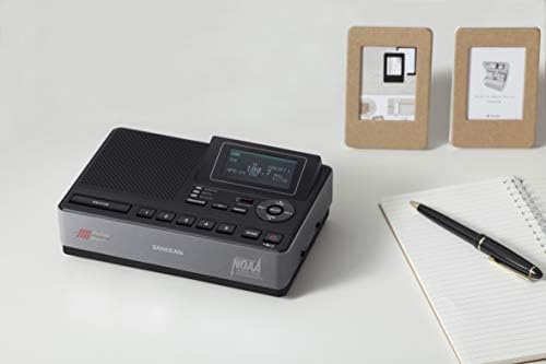 Sangean CL-100 NOAA, S.A.M.E and Public Alert Certified Weather Alert Table-Top Radio with AM/FM-RBDS, and EEPROM Back Up for Preset Stations