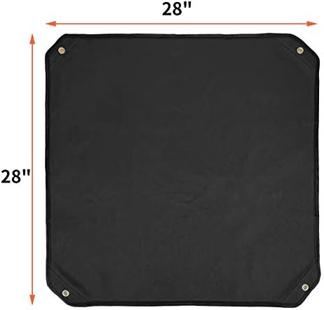 Qualward Air Conditioner Covers for Outside Units, AC Cover for Outdoor Central Unit Top Heavy Duty Water-Resistant Fits Up to 36 x 36 Inch, Black