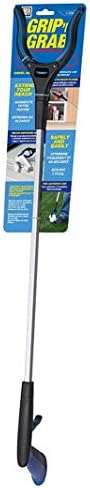 Ettore Grip'n Grab: Multi-Purpose Reach Tool with Rotating Rubber Grip Head, Blue