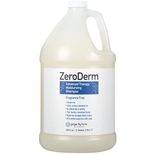 Ginger Lily Farms ZeroDerm Shampoo, 128oz, Fragrance Free