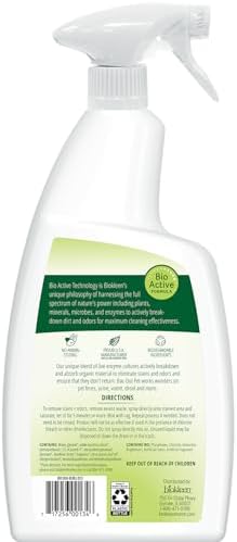 Biokleen Bac-Out Pet Stain Remover - Enzymatic, Natural, Plant-Based Destroys Stains & Odors, Safe for Surfaces & Fabrics